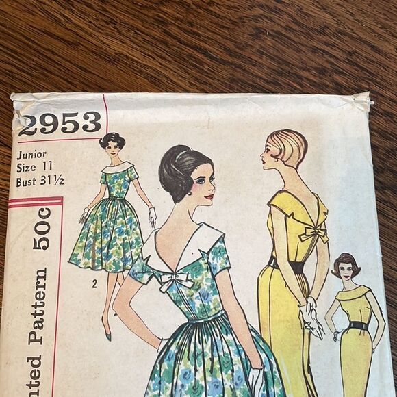 Vtg 1959 Simplicity woman’s dress pattern - Picture 2 of 5